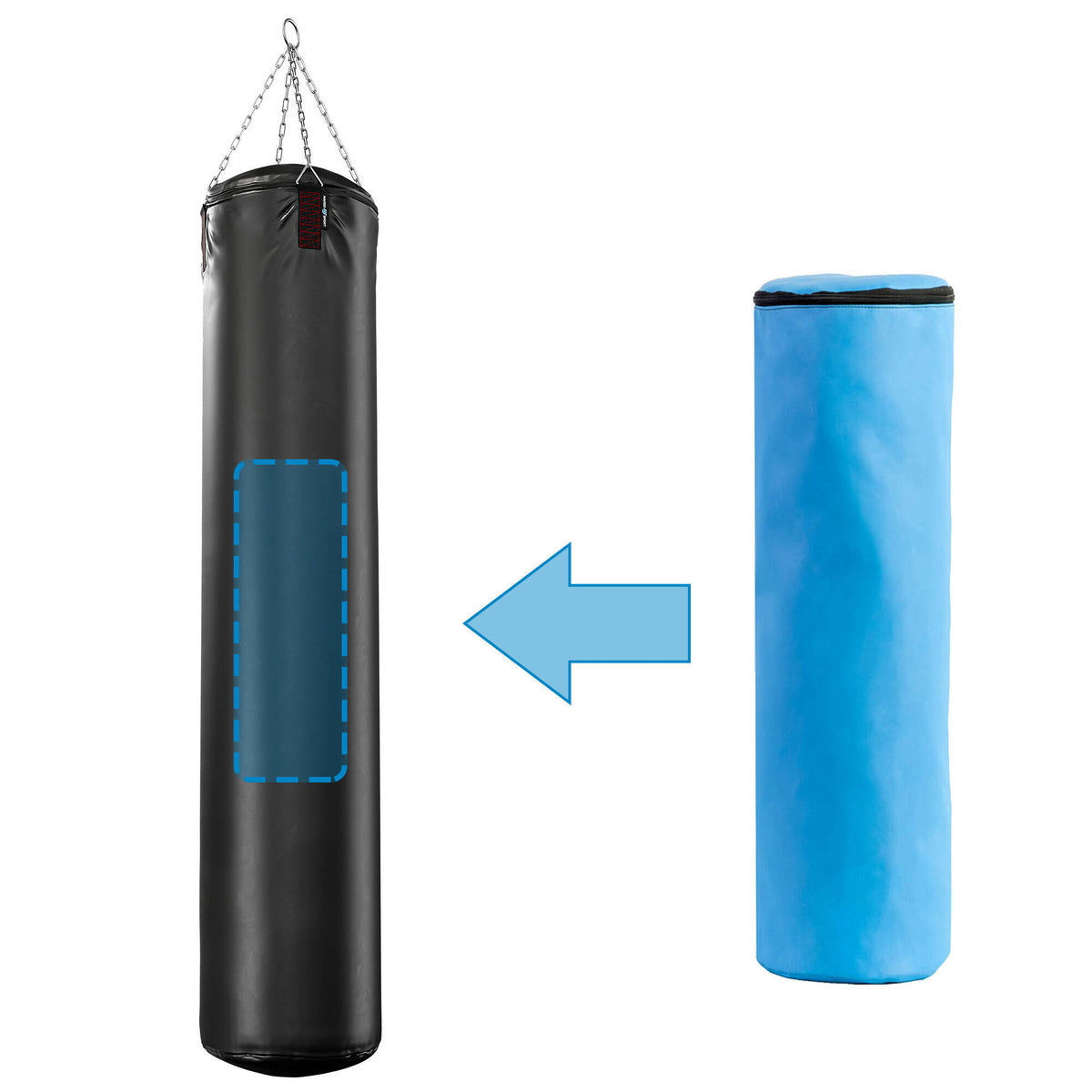 Boxsack 180 cm Ø35 cm + Sandsack MC-W180|35 - Marbo Sport – Ansicht 4