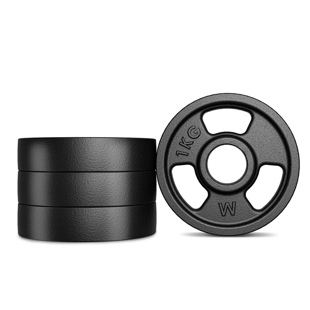 Hantelscheibe Gusseisen 1kg 31mm 3-Grip - MW-O1-kier - Marbo Sport – Ansicht 2