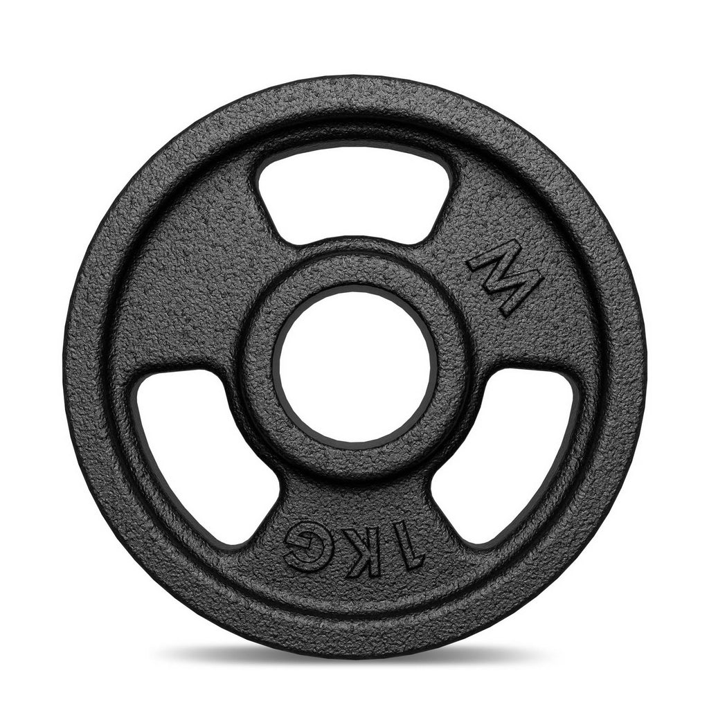 Hantelscheibe Gusseisen 1kg 31mm 3-Grip - MW-O1-kier - Marbo Sport – Ansicht 4