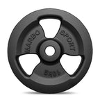 Hantelscheibe Gusseisen 10kg 31mm 3-Grip - MW-O10-kier - Marbo Sport – Ansicht 4