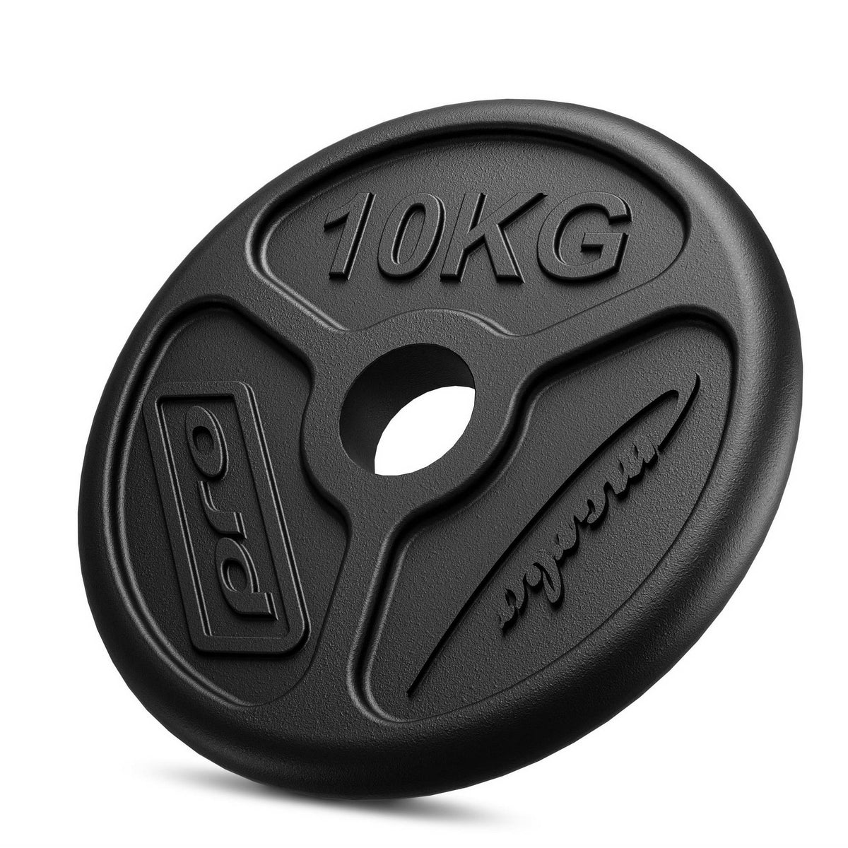 Olympia Hantelscheibe aus Gusseisen 10 kg mit ø51 mm Bohrung MW-O10-OLI - Marbo Sport – Ansicht 1