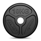 Olympia Hantelscheibe aus Gusseisen 10 kg mit ø51 mm Bohrung MW-O10-OLI - Marbo Sport – Ansicht 3