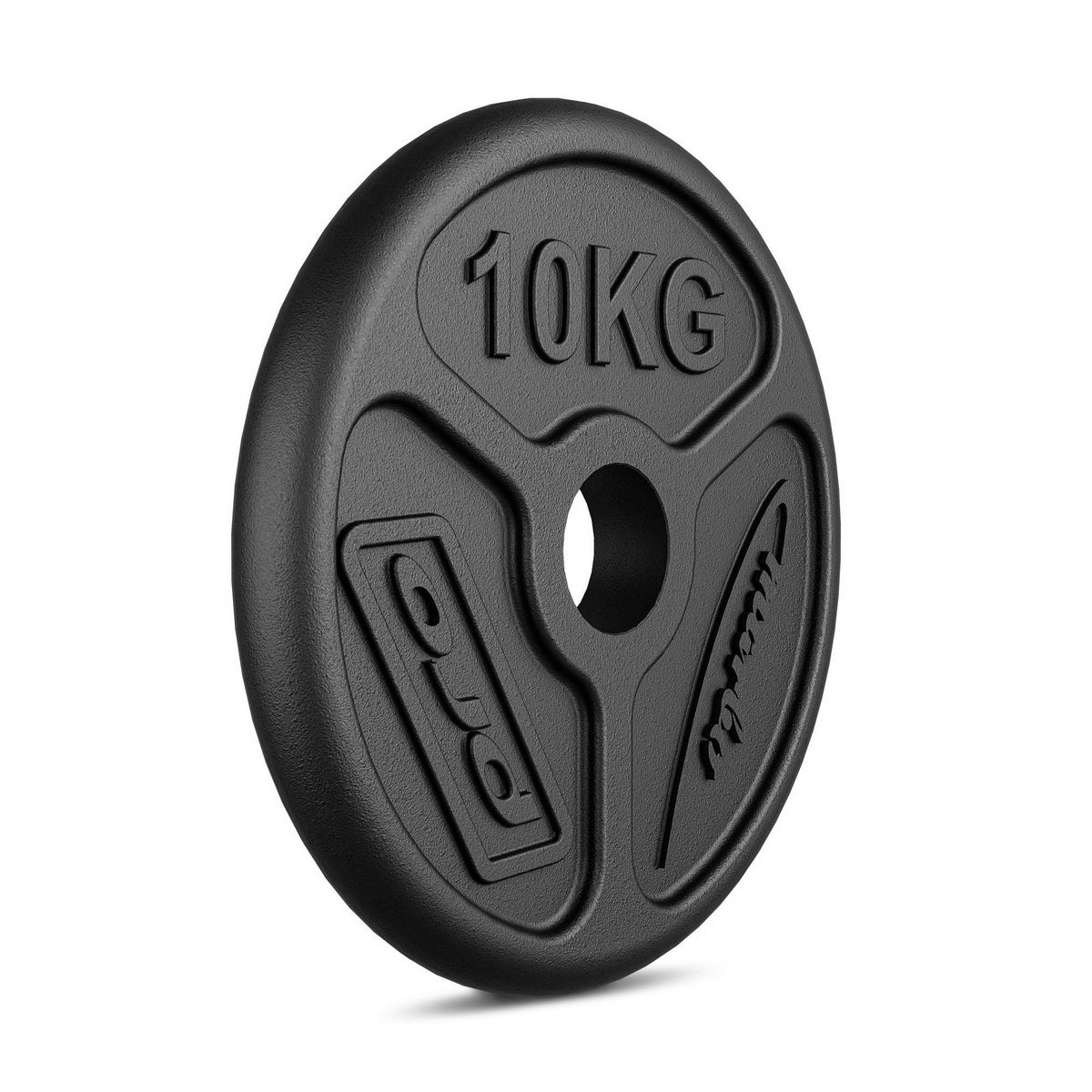 Olympia Hantelscheibe aus Gusseisen 10 kg mit ø51 mm Bohrung MW-O10-OLI - Marbo Sport – Ansicht 4
