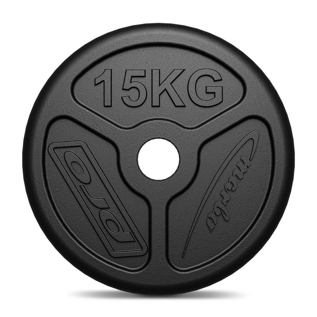 Olympia Hantelscheibe aus Gusseisen 15 kg mit ø51 mm Bohrung MW-O15-OLI - Marbo Sport – Ansicht 3