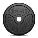 Olympia Hantelscheibe aus Gusseisen 15 kg mit ø51 mm Bohrung MW-O15-OLI - Marbo Sport – Ansicht 3