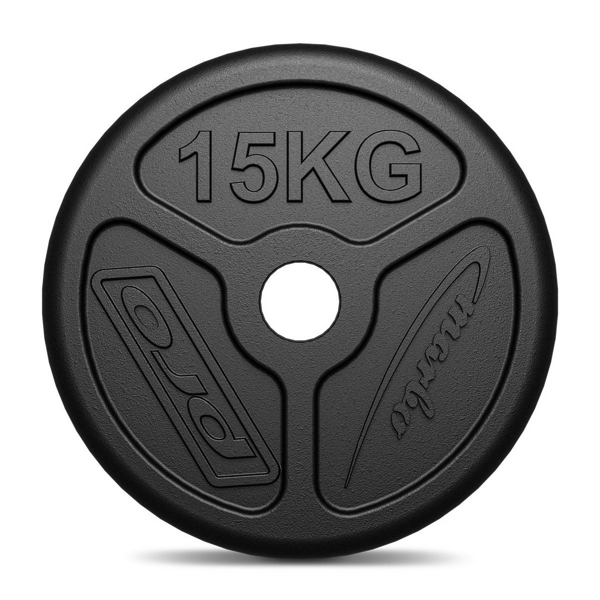 Olympia Hantelscheibe aus Gusseisen 15 kg mit ø51 mm Bohrung MW-O15-OLI - Marbo Sport – Ansicht 3