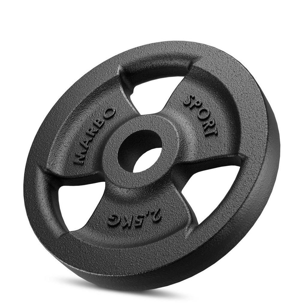 Hantelscheibe Gusseisen 2,5kg 31mm 3-Grip - MW-O2,5-kier - Marbo Sport – Ansicht 1