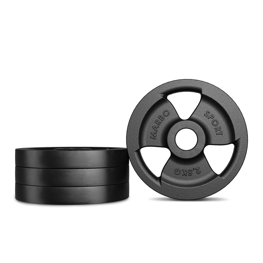 Hantelscheibe Gusseisen 2,5kg 31mm 3-Grip - MW-O2,5-kier - Marbo Sport – Ansicht 2