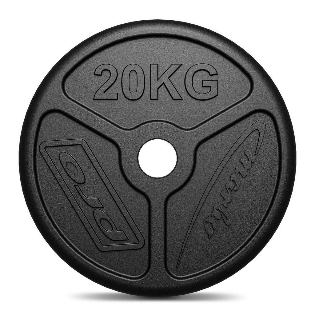 Olympia Hantelscheibe aus Gusseisen 20 kg mit ø51 mm Bohrung MW-O20-OLI - Marbo Sport – Ansicht 3
