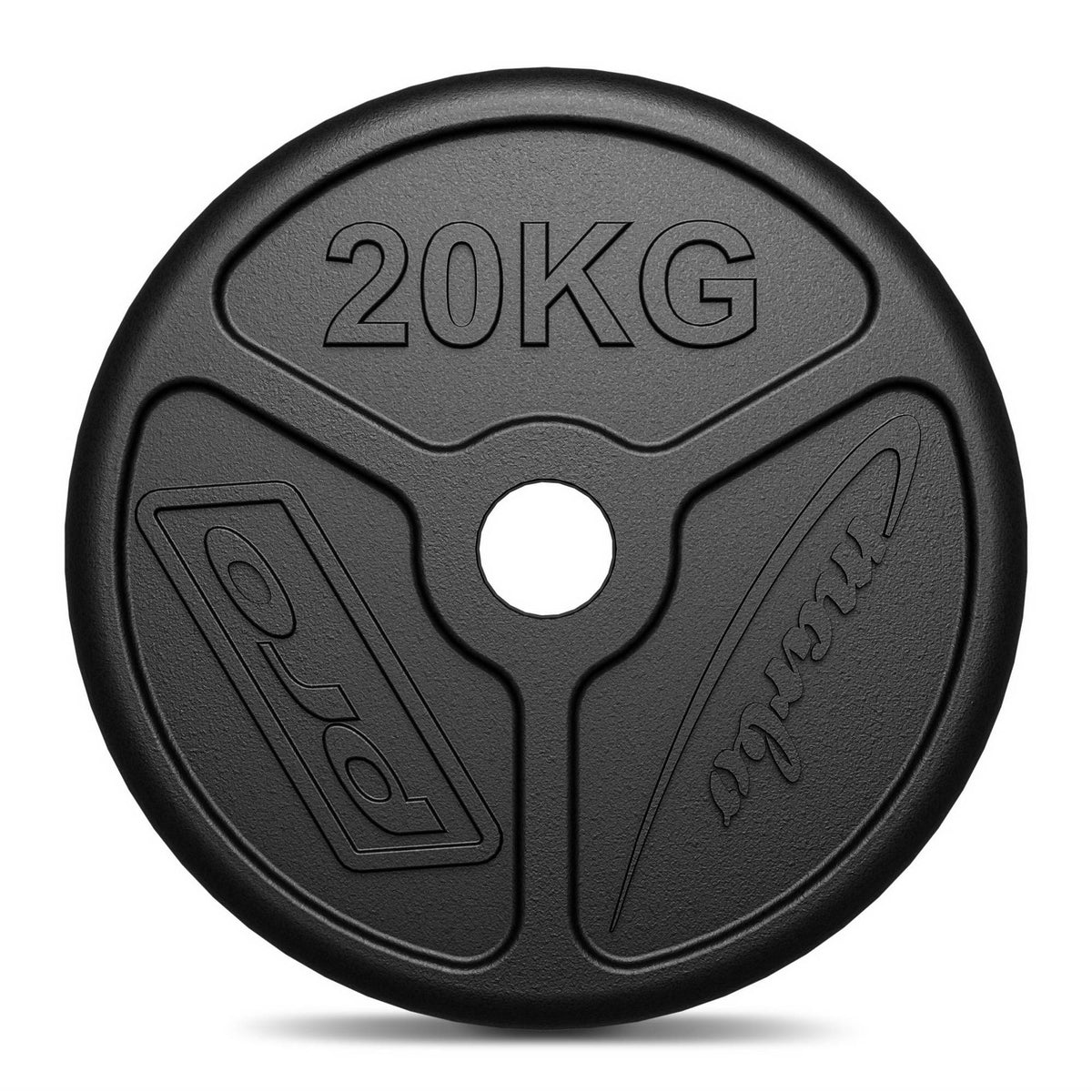 Olympia Hantelscheibe aus Gusseisen 20 kg mit ø51 mm Bohrung MW-O20-OLI - Marbo Sport – Ansicht 3