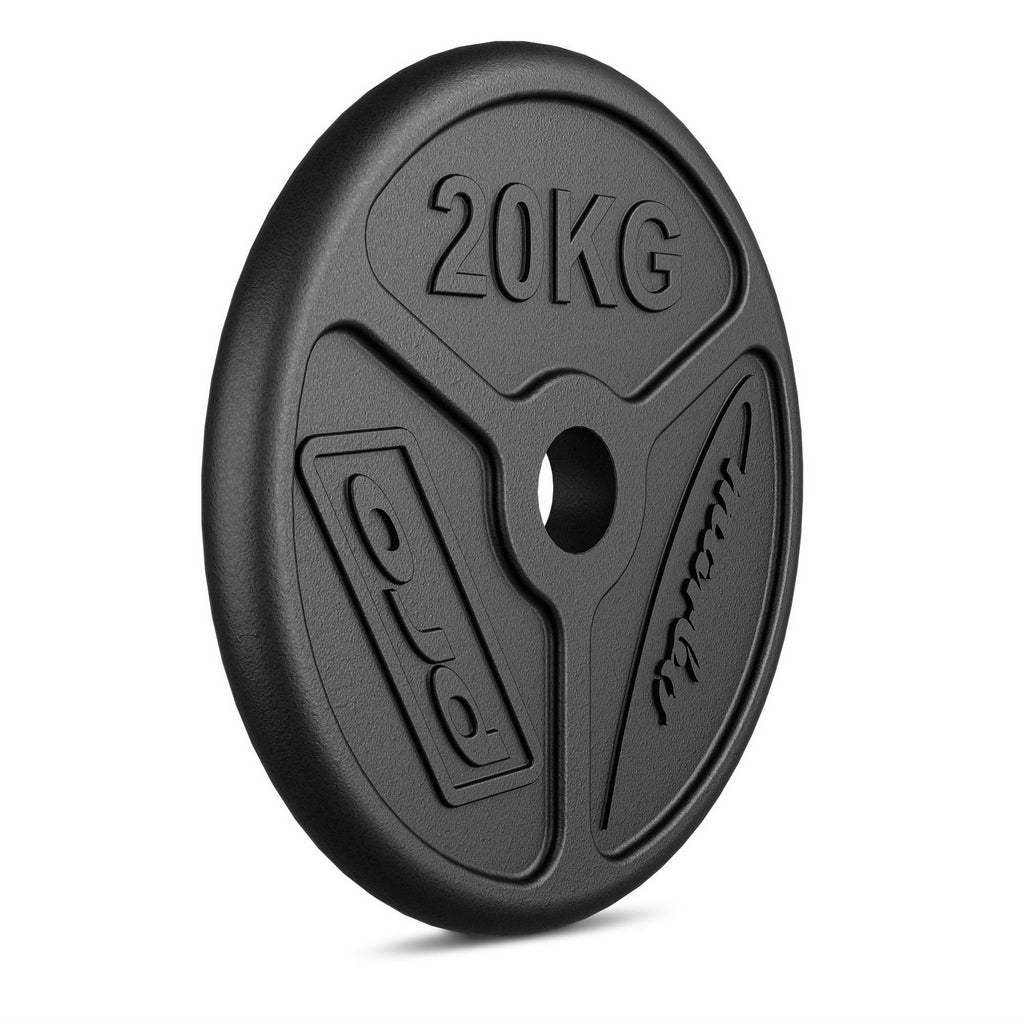 Olympia Hantelscheibe aus Gusseisen 20 kg mit ø51 mm Bohrung MW-O20-OLI - Marbo Sport – Ansicht 4