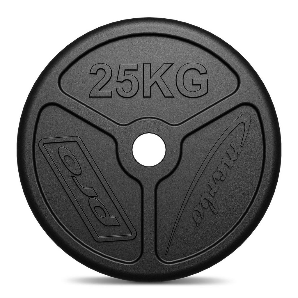 Olympia Hantelscheibe aus Gusseisen 25 kg mit ø51 mm Bohrung MW-O25-OLI - Marbo Sport – Ansicht 3