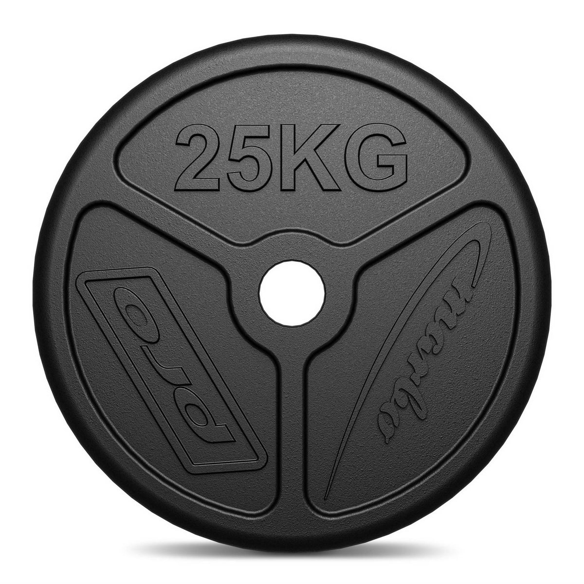 Olympia Hantelscheibe aus Gusseisen 25 kg mit ø51 mm Bohrung MW-O25-OLI - Marbo Sport – Ansicht 3