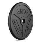 Olympia Hantelscheibe aus Gusseisen 25 kg mit ø51 mm Bohrung MW-O25-OLI - Marbo Sport – Ansicht 4