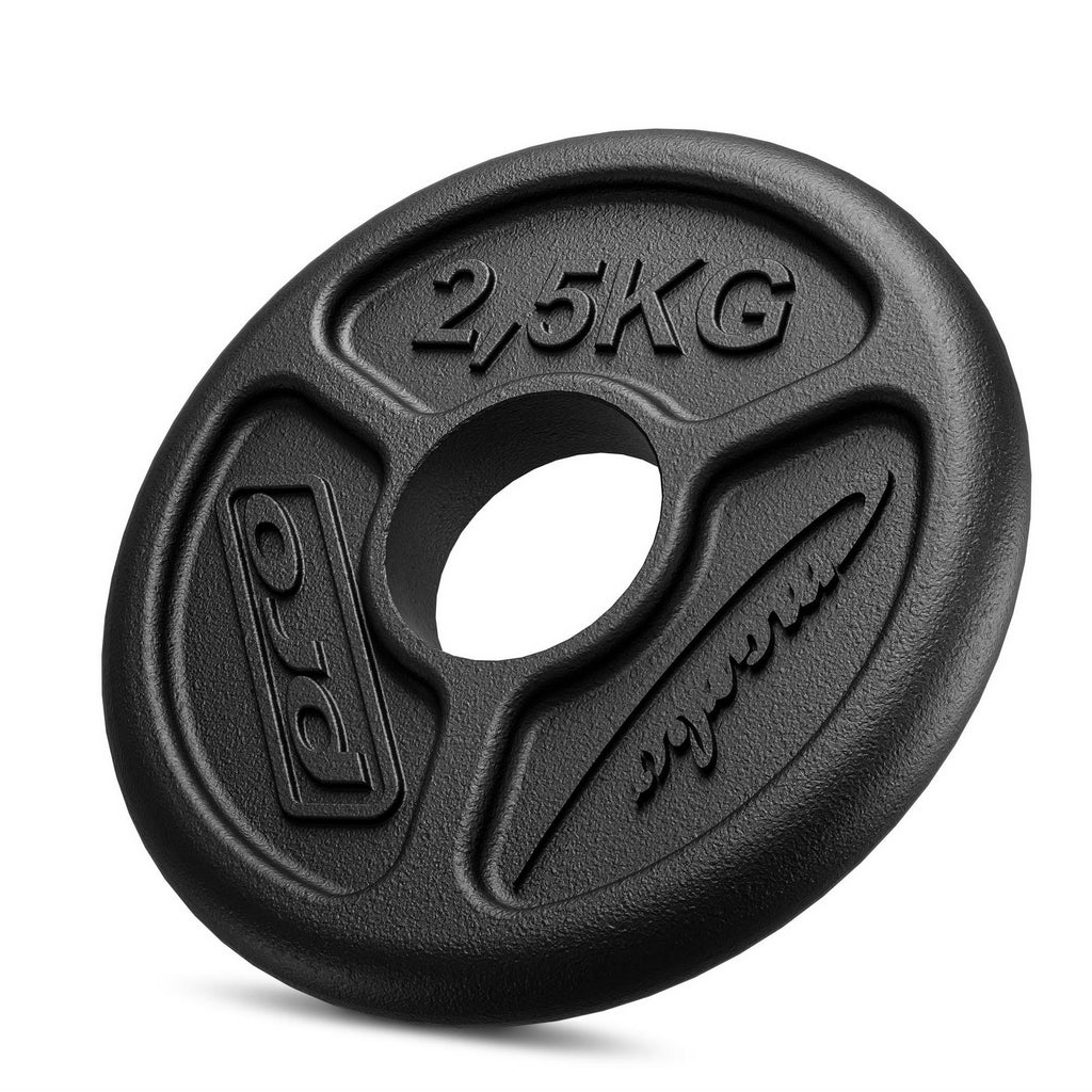 Olympia Hantelscheibe aus Gusseisen 2,5 kg mit ø51 mm Bohrung MW-O2I5-OLI - Marbo Sport – Ansicht 1