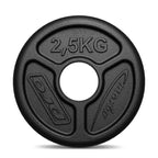 Olympia Hantelscheibe aus Gusseisen 2,5 kg mit ø51 mm Bohrung MW-O2I5-OLI - Marbo Sport – Ansicht 3