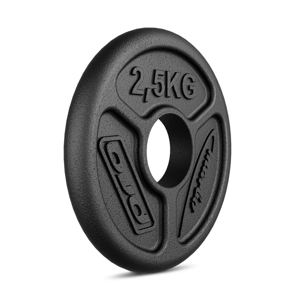 Olympia Hantelscheibe aus Gusseisen 2,5 kg mit ø51 mm Bohrung MW-O2I5-OLI - Marbo Sport – Ansicht 4