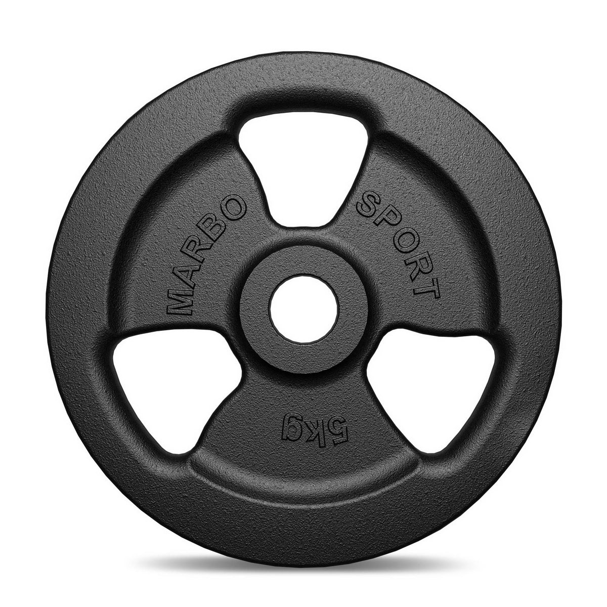 Hantelscheibe Gusseisen 5kg 31mm 3-Grip - MW-O5-kier - Marbo Sport – Ansicht 4