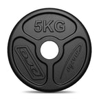 Olympia Hantelscheibe aus Gusseisen 5 kg mit ø51 mm Bohrung MW-O5-OLI - Marbo Sport – Ansicht 3