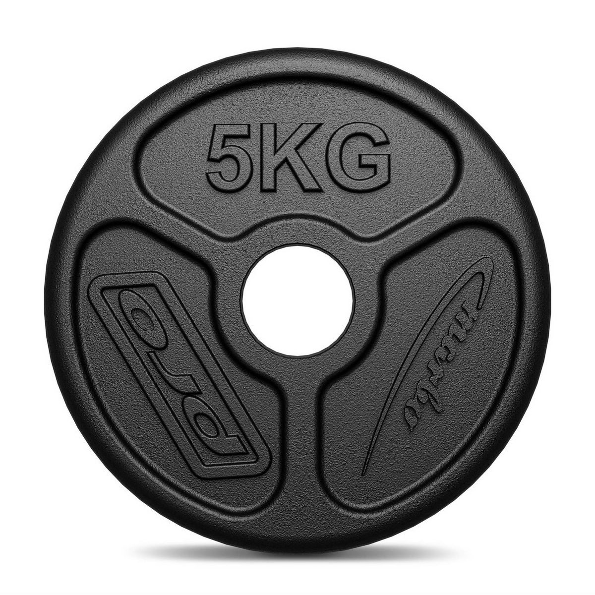 Olympia Hantelscheibe aus Gusseisen 5 kg mit ø51 mm Bohrung MW-O5-OLI - Marbo Sport – Ansicht 3