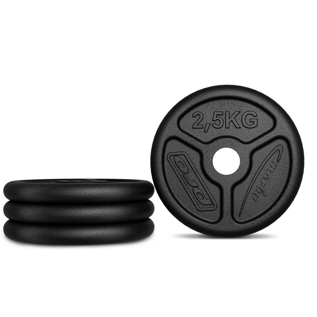 Hantelscheibe 2,5kg Gusseisen Ø31mm MW-O2,5-slim - Marbo Sport – Ansicht 2
