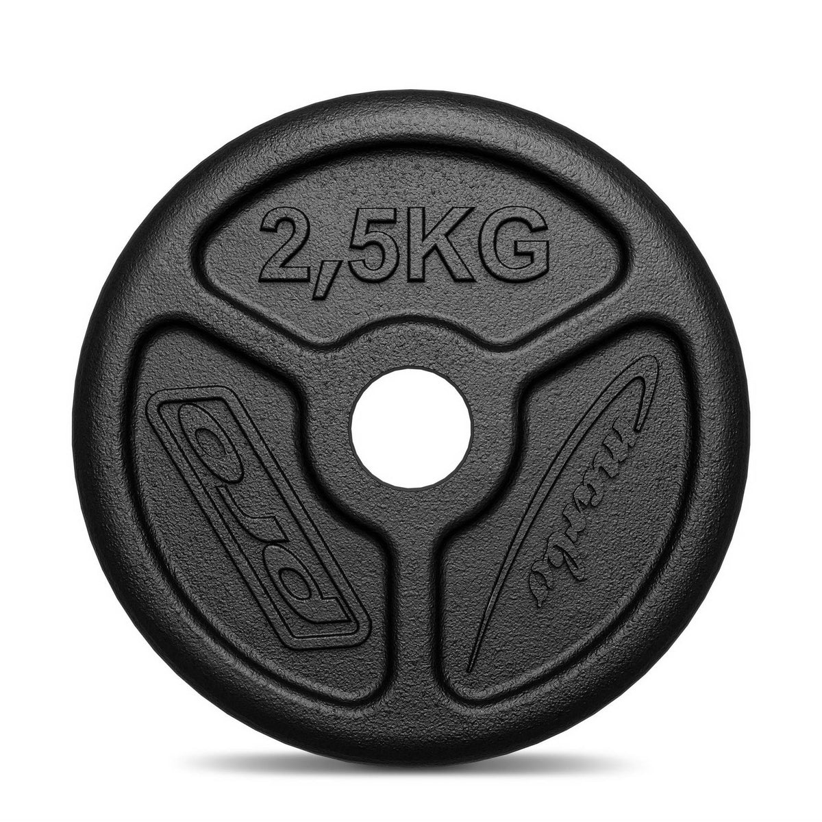 Hantelscheibe 2,5kg Gusseisen Ø31mm MW-O2,5-slim - Marbo Sport – Ansicht 3
