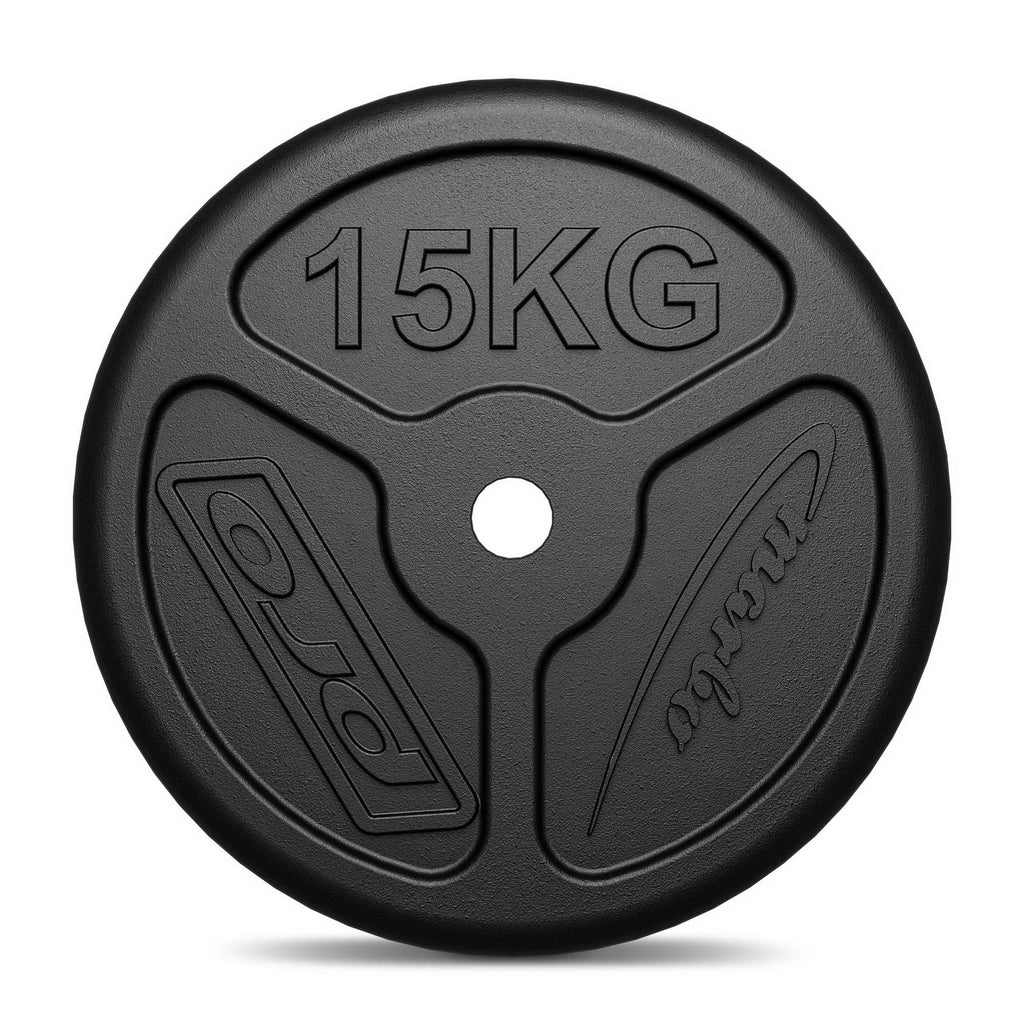 Hantelscheibe 15kg Gusseisen Ø31mm MW-O15-slim - Marbo Sport – Ansicht 4