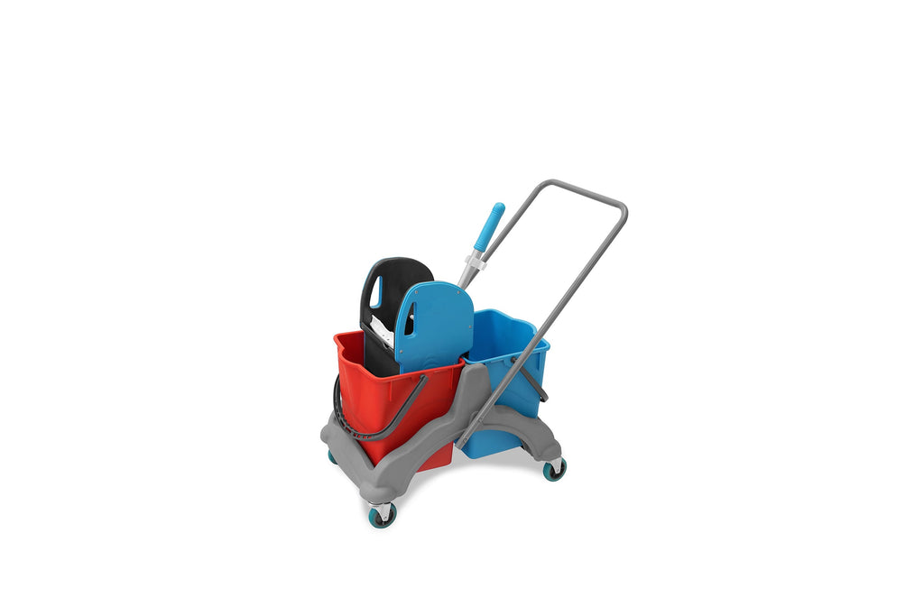 Doppelfahrwagen, 2 x 25 l Eimer