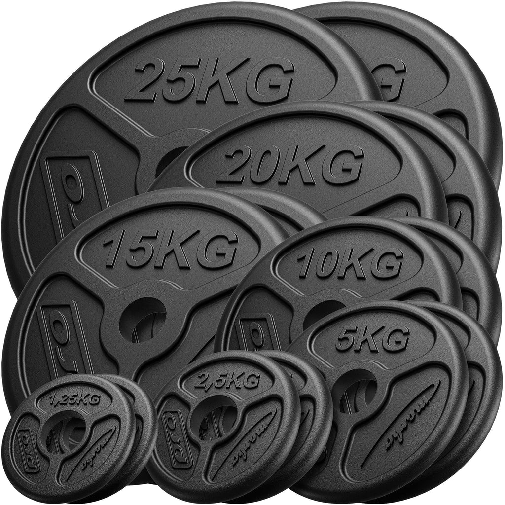 Olympisches Gewichtsscheiben-Set 157,5 kg - Marbo Sport – Ansicht 1