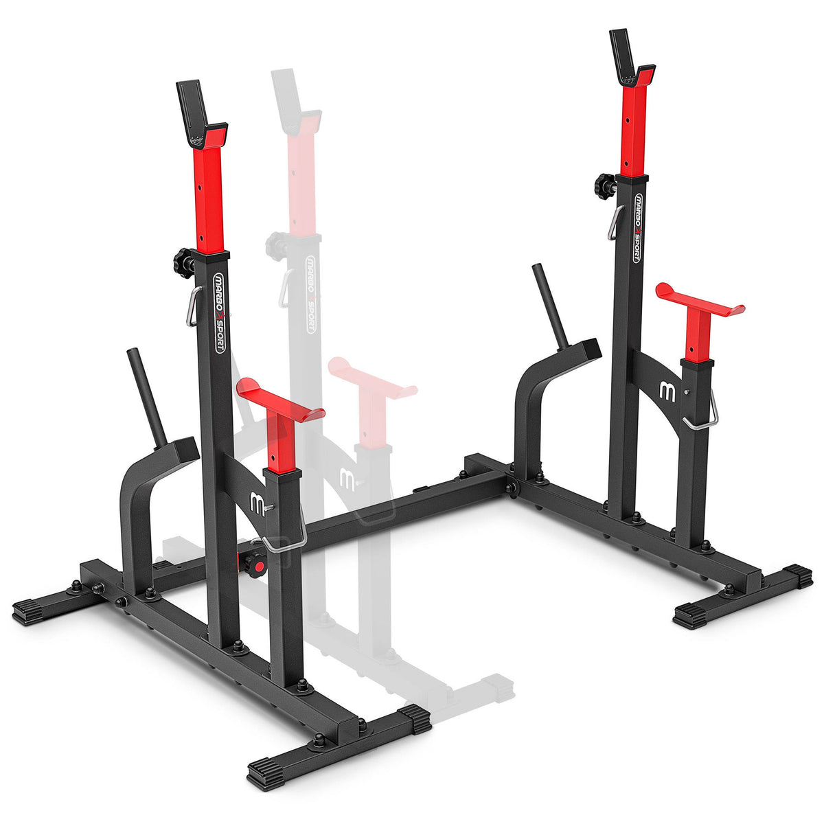 Langhantelständer mit Sicherheitsablage und Höhenverstellung MS-S104 - Marbo Sport – Ansicht 4