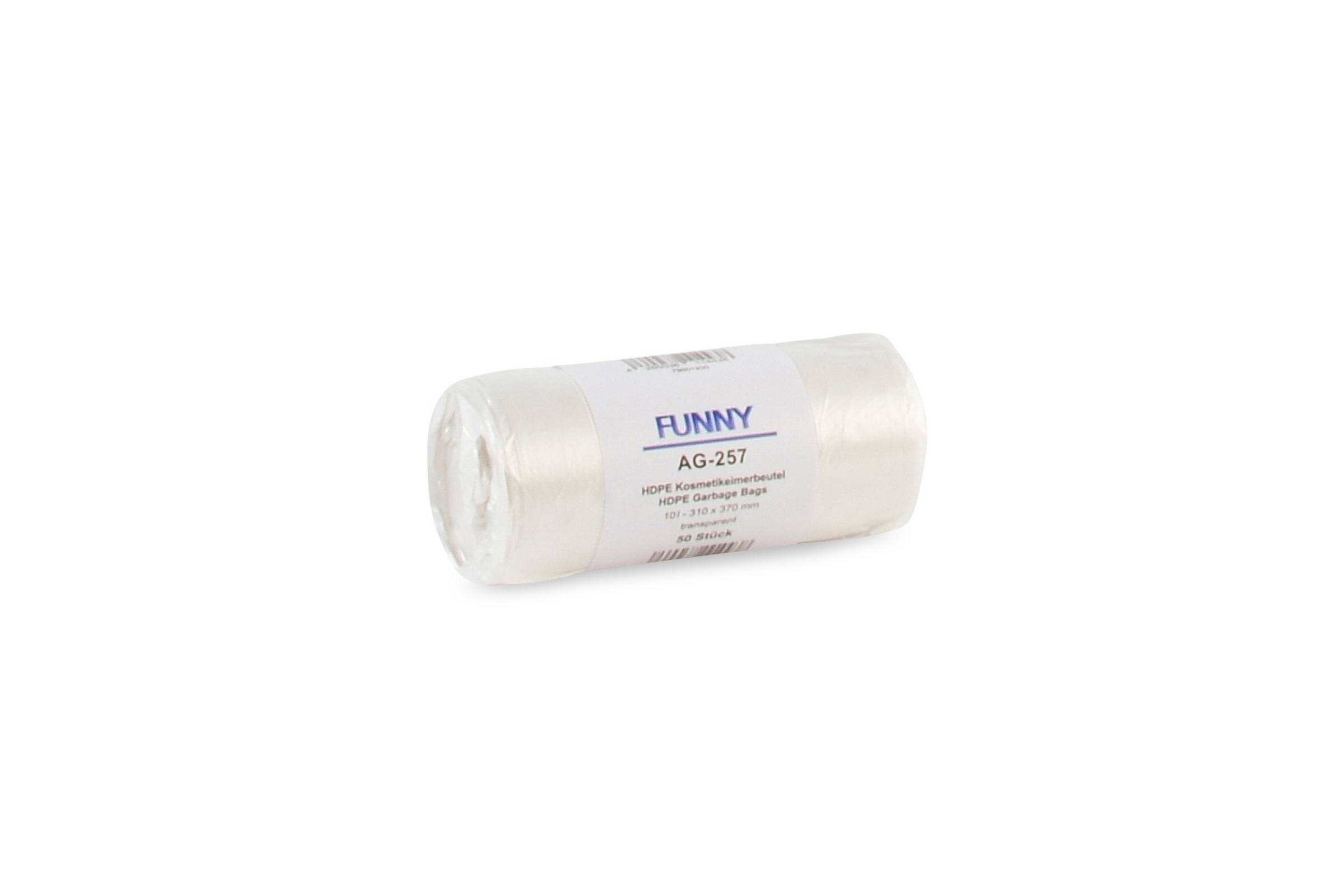 HDPE Kosmetikeimerbeutel natur, 31x37 cm
