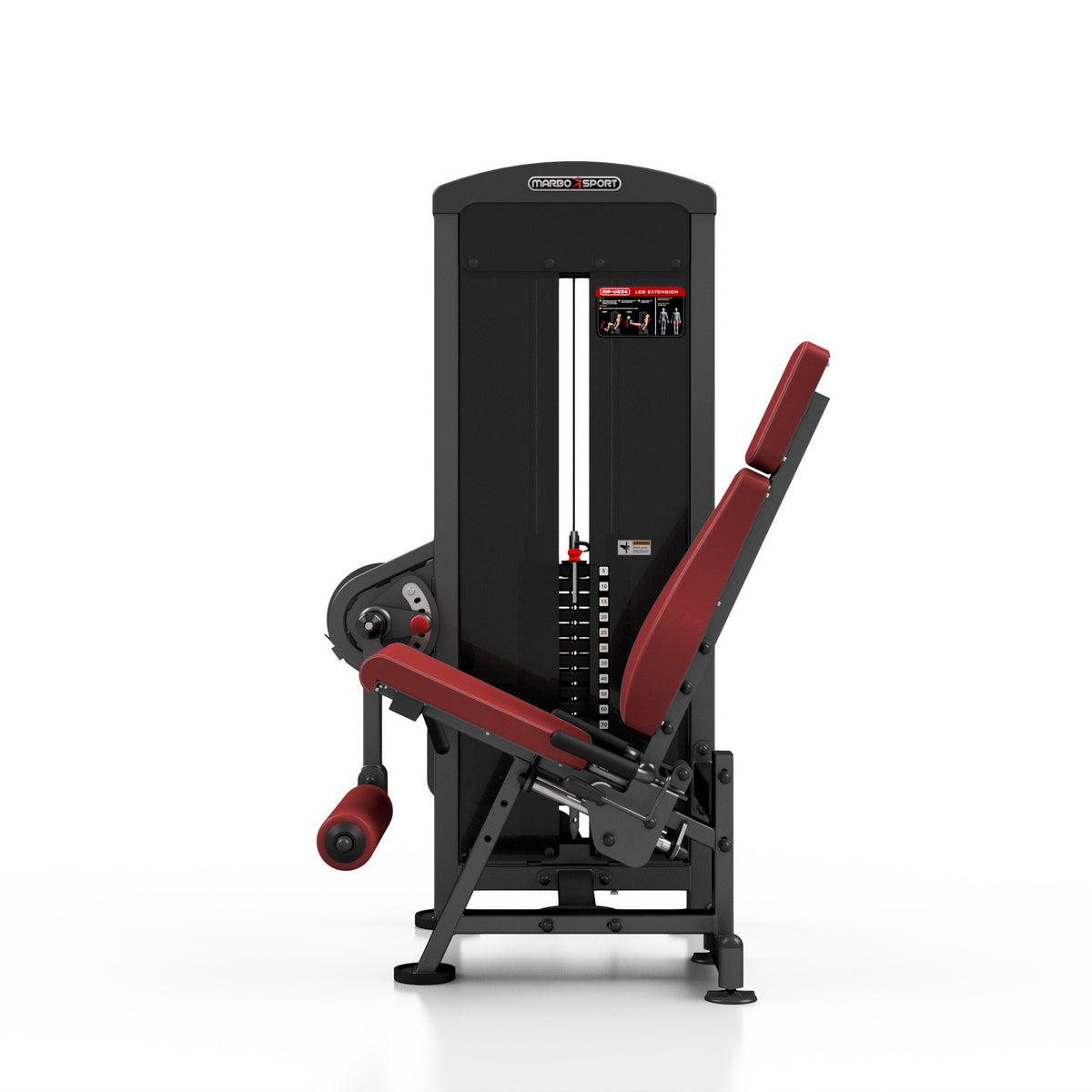 Beinstrecker Maschine (bordeauxrot) MP-U234- Marbo Sport – Ansicht 2