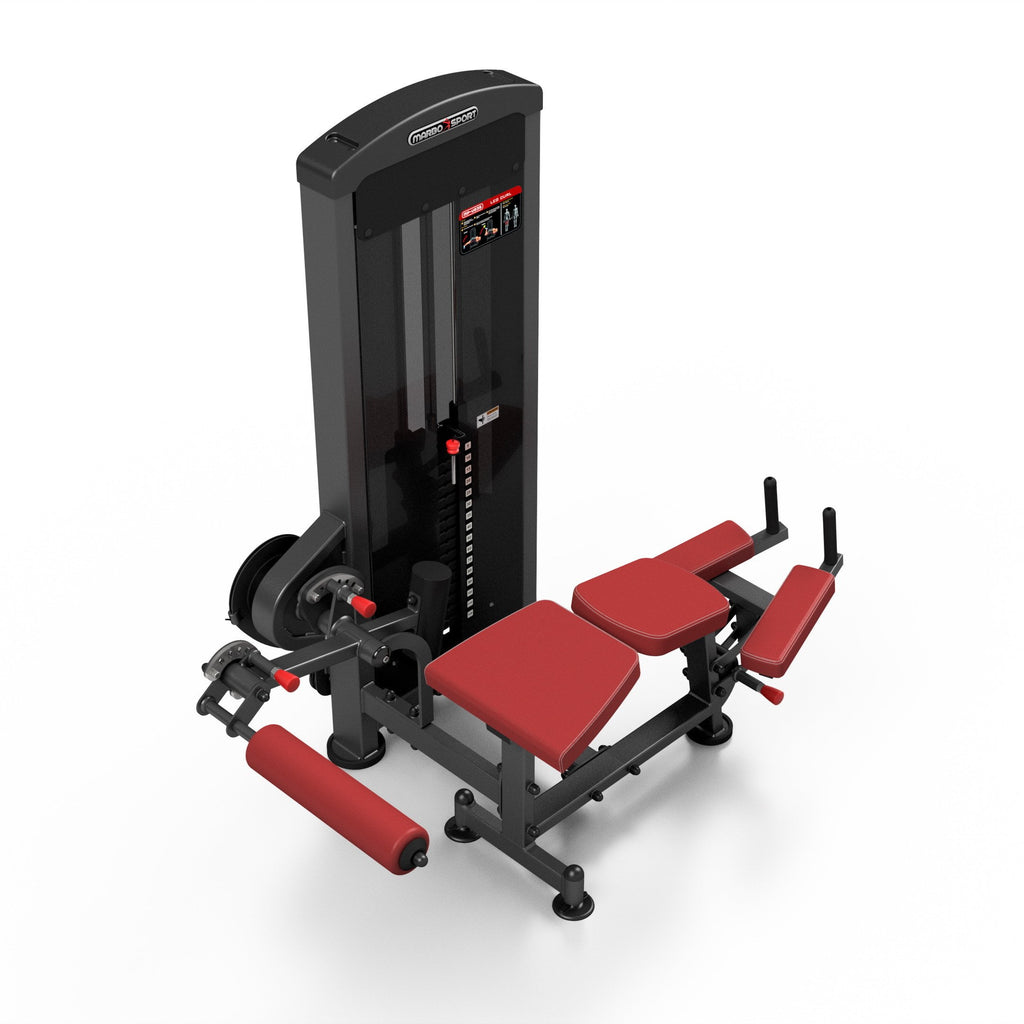 Beinbeuger Maschine Liegend (bordeauxrot) MP-U235 - Marbo Sport – Ansicht 5