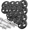Krafttrainings-Set: Langhantel, SZ-Curlstange & Hantelscheiben 113kg - Marbo Sport – Ansicht 1