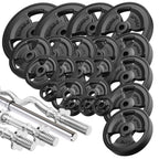 Krafttrainings-Set: Langhantel, SZ-Curlstange & Hantelscheiben 172kg - Marbo Sport – Ansicht 1