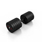 Gummierte Stahlhantel 47,5 kg schwarz mat - Marbo Sport – Ansicht 1