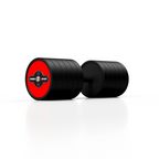 Gummierte Stahlhantel 45 kg Roter Glanz - Marbo Sport – Ansicht 2