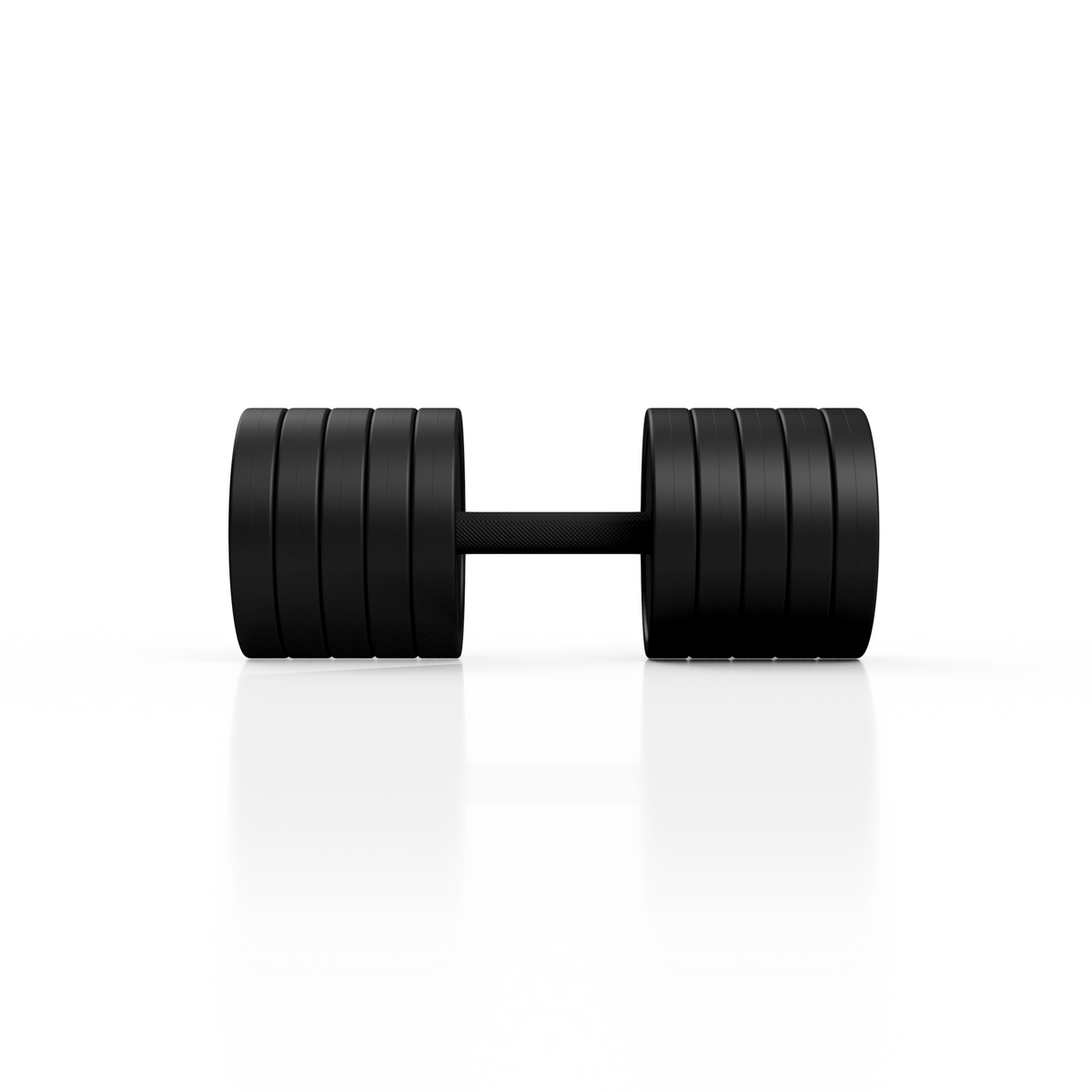 Gummierte Stahlhantel 40 kg Roter Glanz - Marbo Sport – Ansicht 3