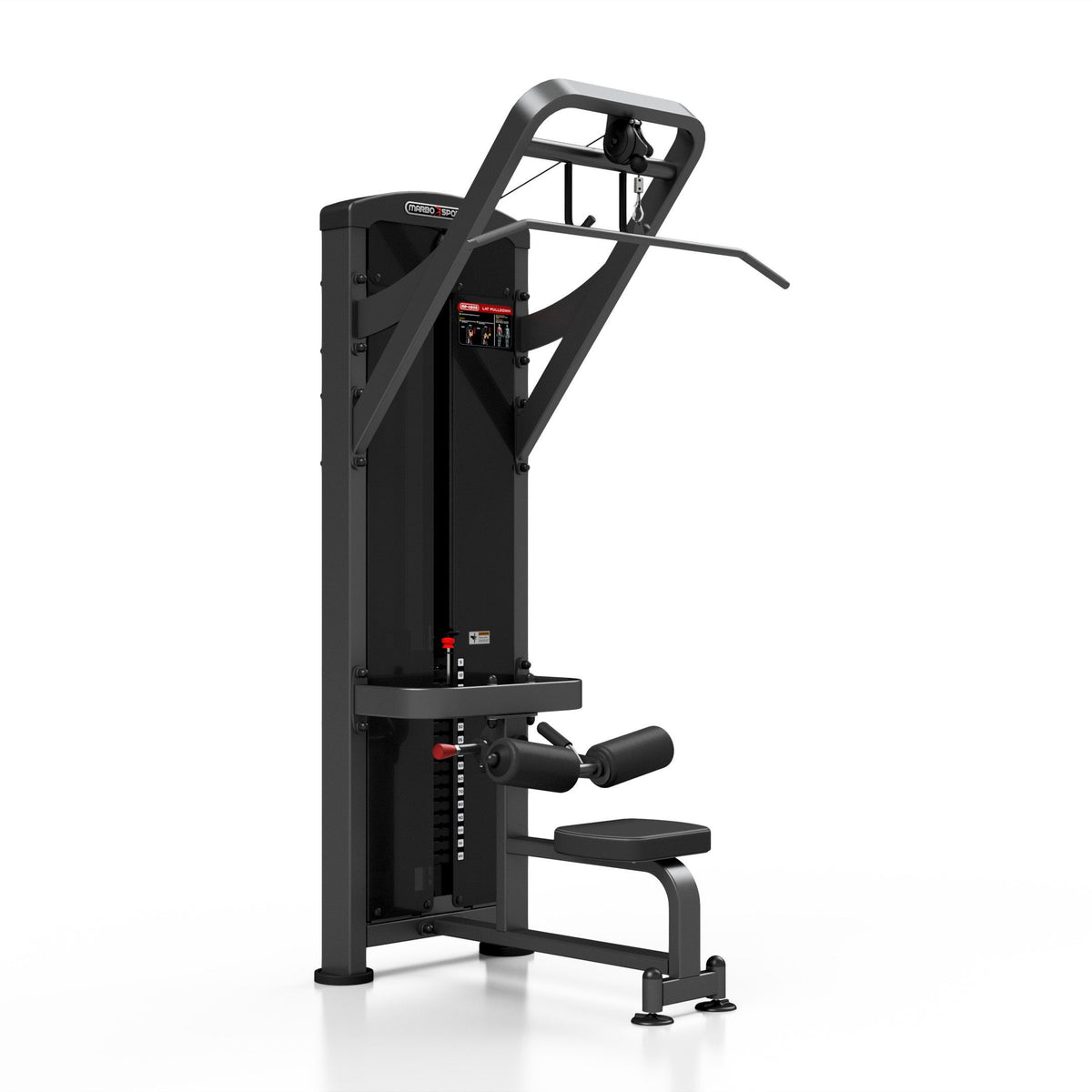 Latzugmaschine mit Steckgewichten 120kg (schwarz) MP-U206 - Marbo Sport – Ansicht 1