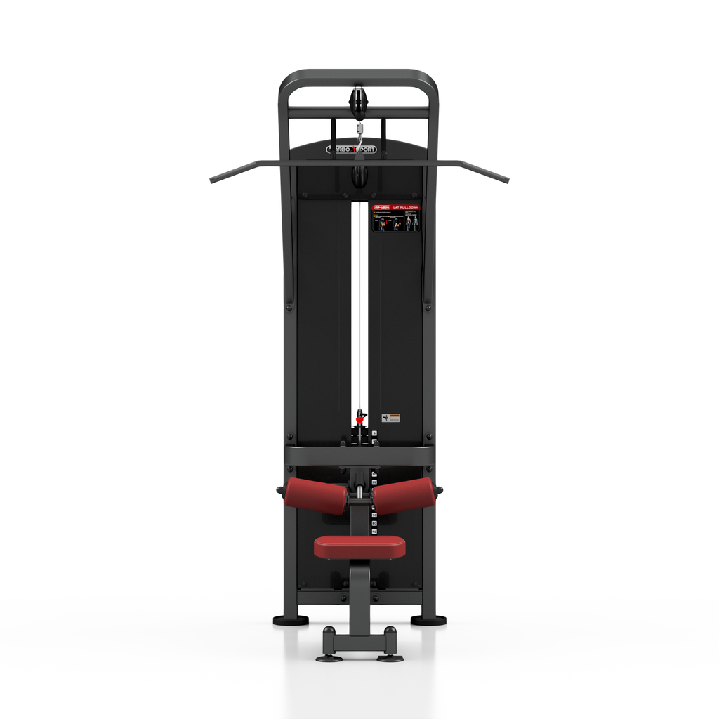 Latzugmaschine mit Steckgewichten 120kg (schwarz) MP-U206 - Marbo Sport – Ansicht 2