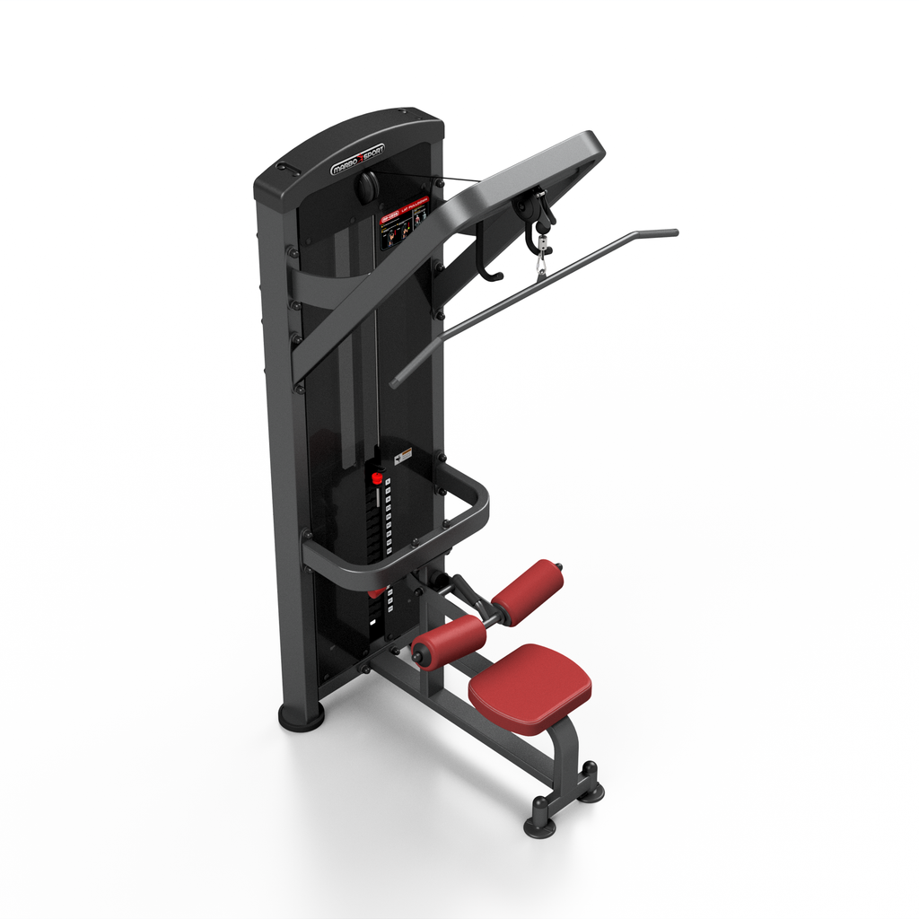 Latzugmaschine mit Steckgewichten 120kg (schwarz) MP-U206 - Marbo Sport – Ansicht 5