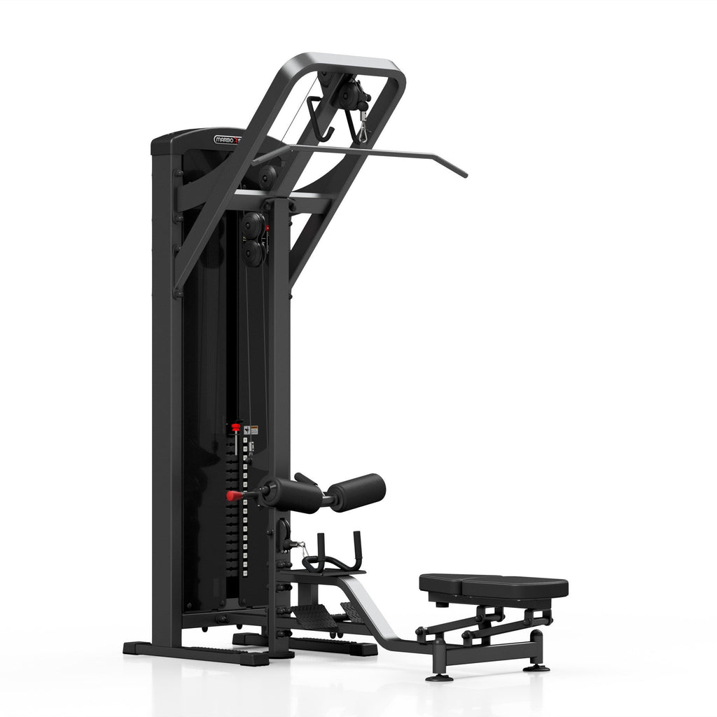 Latzug mit Ruderstation 150kg (schwarz) MP-U211 - Marbo Sport – Ansicht 1
