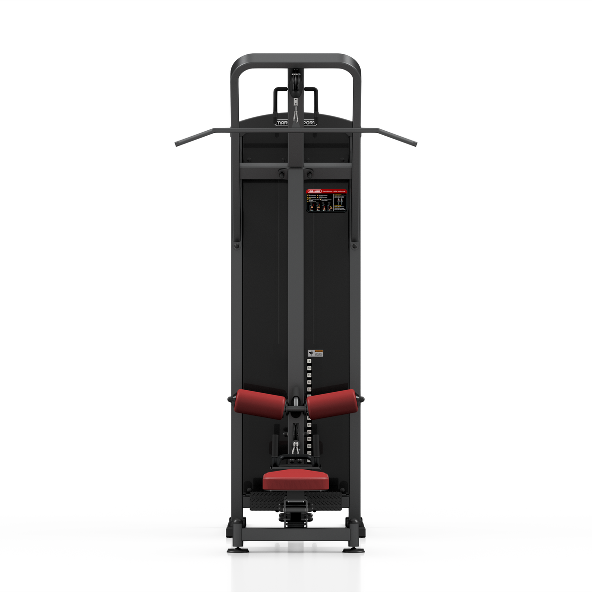 Latzug mit Ruderstation 150kg (schwarz) MP-U211 - Marbo Sport – Ansicht 2