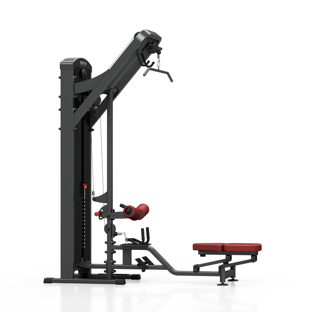 Latzug mit Ruderstation 150kg (schwarz) MP-U211 - Marbo Sport – Ansicht 4