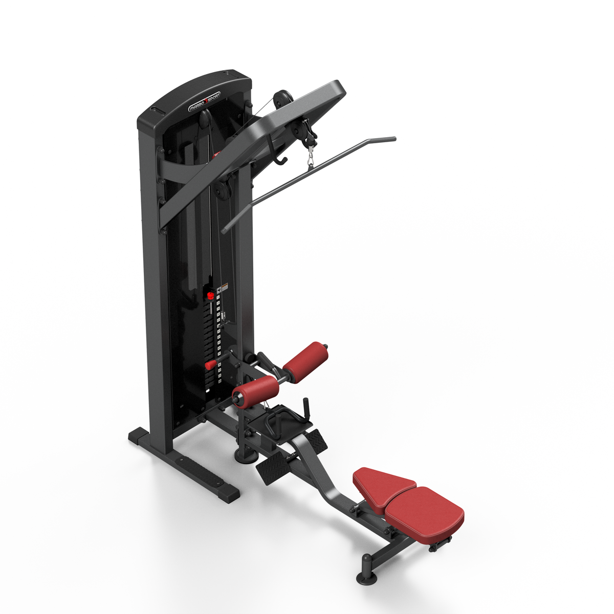 Latzug mit Ruderstation 150kg (schwarz) MP-U211 - Marbo Sport – Ansicht 5