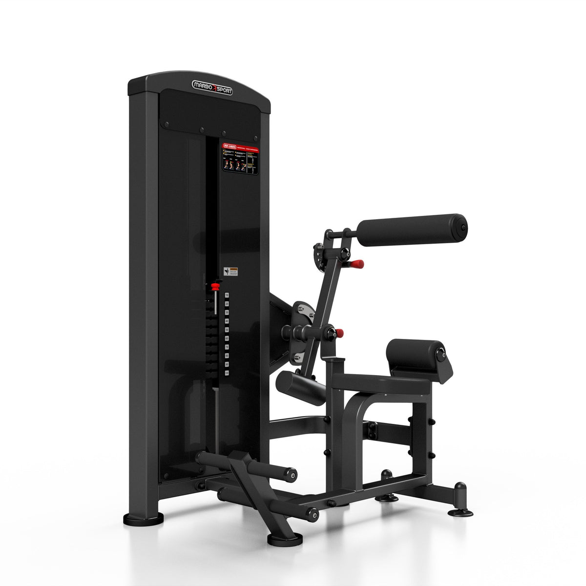 Rückenstrecker & Bauchmaschine (schwarz) MP-U220 - Marbo Sport – Ansicht 1