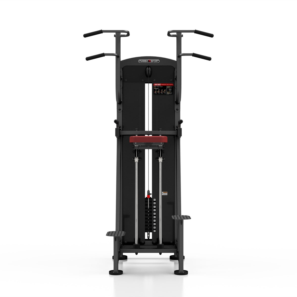 Klimmzugmaschine & Dip Station (schwarz) MP-U231 - Marbo Sport – Ansicht 2