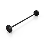 Gummierte gerade Langhantel 15 kg schwarz matt - Marbo Sport – Ansicht 2