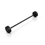 Gummierte gerade Langhantel 20 kg schwarz matt - Marbo Sport – Ansicht 2