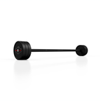 Gummierte gerade Langhantel 25 kg schwarz matt - Marbo Sport – Ansicht 3